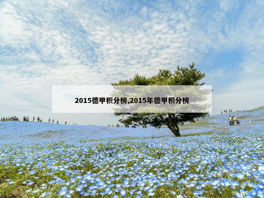 2015德甲积分榜,2015年德甲积分榜